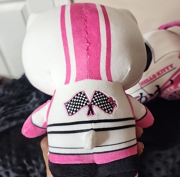 Kidrobot Sanrio Hello Kitty Tokyo Speed Racecar 15 Inch Plush - Picture 6 of 10